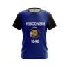 Plain Wisconsin  Flag CoolWick Bowling Jersey