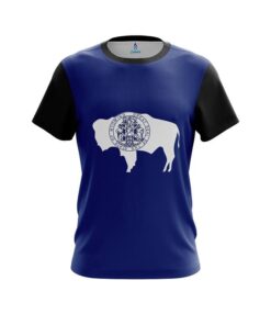 Plain Wyoming Flag CoolWick Bowling Jersey