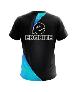 Alternative view of Ebonite Carbon Aqua Swirl CoolWick Bowling Jersey