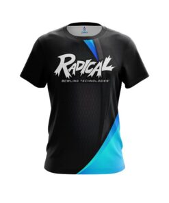Radical Carbon Aqua Swirl CoolWick Bowling Jersey