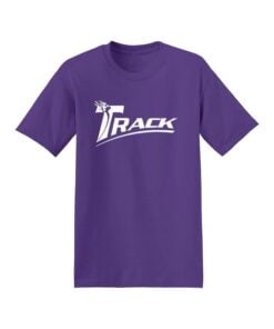 Track Men's Purple White Bowling T-Shirt