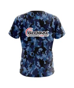 Alternative view of 900 Global Digital Camo Blue CoolWick Bowling Jersey