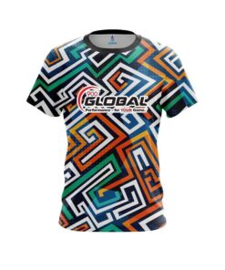 900 Global Crazy Maze CoolWick Bowling Jersey