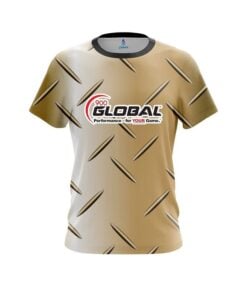 900 Global Gold Diamond Plate CoolWick Bowling Jersey