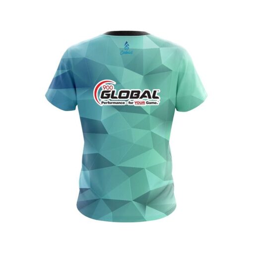900 Global Icy Blue CoolWick Bowling Jersey - Image 2