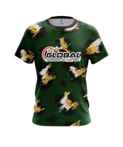 900 Global Leopard Print CoolWick Bowling Jersey
