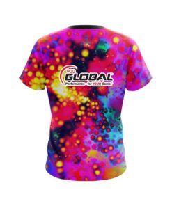 Alternative view of 900 Global Melting Colors CoolWick Bowling Jersey