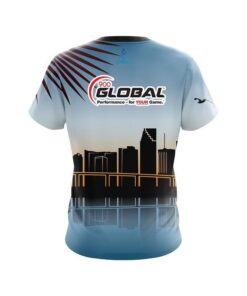 Alternative view of 900 Global Miami Skyline CoolWick Bowling Jersey