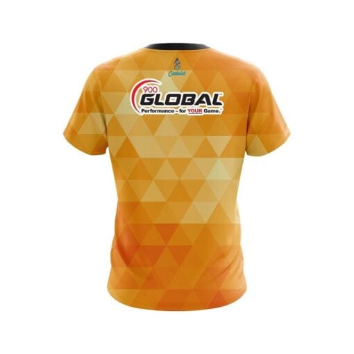 900 Global Orange Triangle CoolWick Bowling Jersey - Image 2