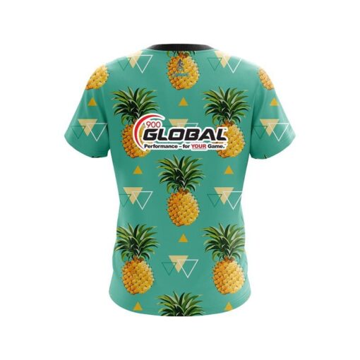 900 Global Tropical Pineapple CoolWick Bowling Jersey - Image 2