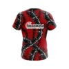 900 Global Rock And Roll Red Thorns CoolWick Bowling Jersey - Image 2