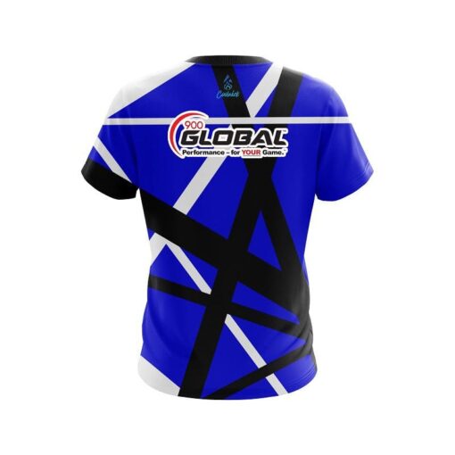 900 Global Rocker Blue CoolWick Bowling Jersey - Image 2