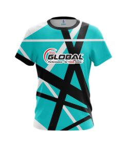 900 Global Rocker Teal CoolWick Bowling Jersey