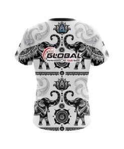 Alternative view of 900 Global Tribal Elephants CoolWick Bowling Jersey