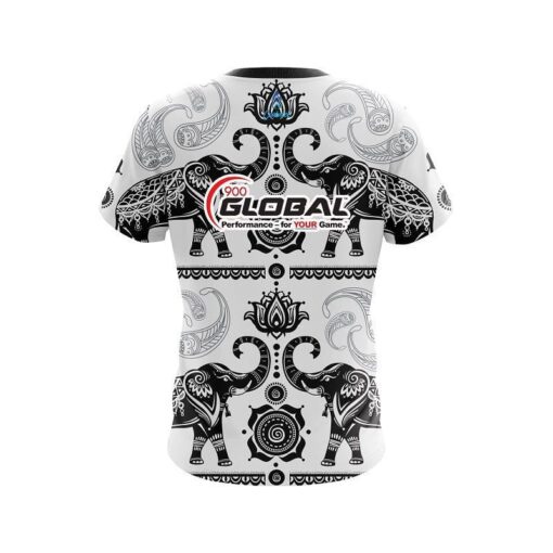 900 Global Tribal Elephants CoolWick Bowling Jersey - Image 2