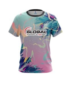 900 Global Tropical Ink Splash  CoolWick Bowling Jersey