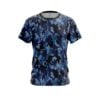 Plain Digital Camo Blue CoolWick Bowling Jersey