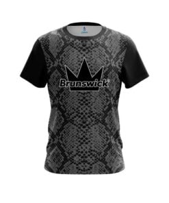 Brunswick Snake Skin Black CoolWick Bowling Jersey