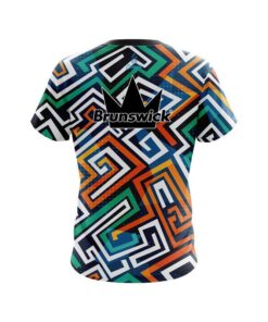Alternative view of Brunswick Crazy Maze CoolWick Bowling Jersey