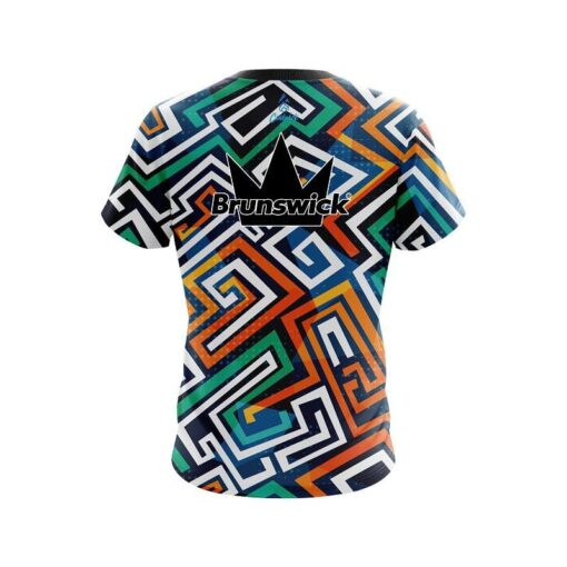 Brunswick Crazy Maze CoolWick Bowling Jersey - Image 2