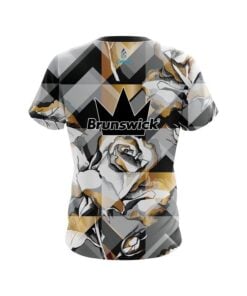 Alternative view of Brunswick Gold And Black Rose CoolWick Bowling Jersey