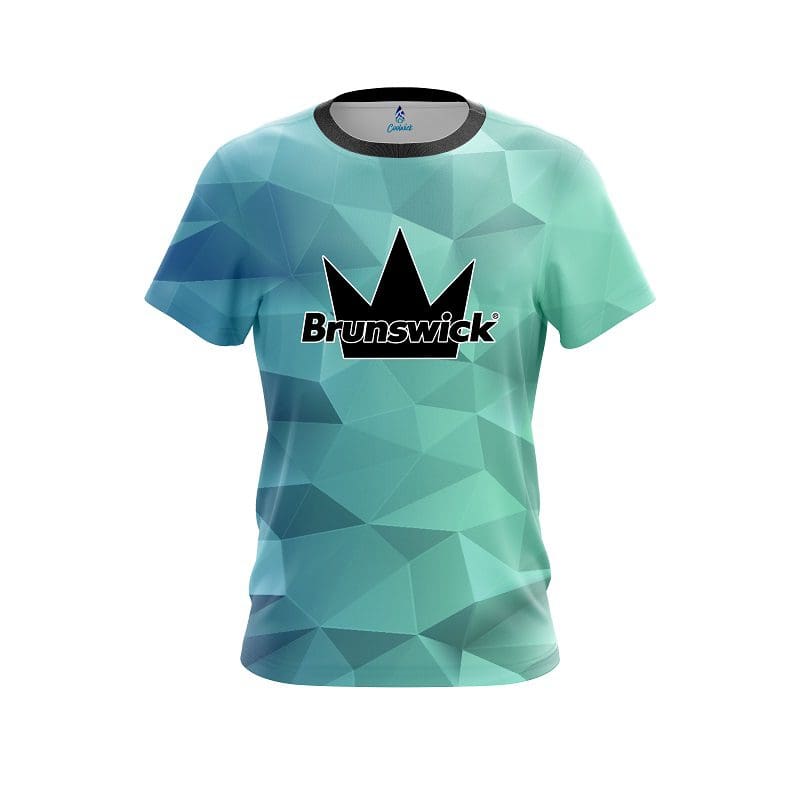 Brunswick Icy Blue CoolWick Bowling Jersey