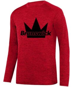 Brunswick Men's Fearless Red Coolwick Bowling Long Sleeve
