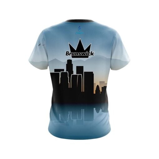Brunswick Los Angeles Skyline CoolWick Bowling Jersey - Image 2