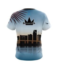 Alternative view of Brunswick Miami Skyline CoolWick Bowling Jersey