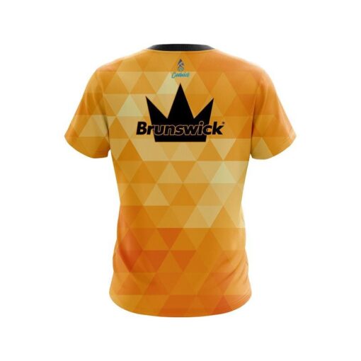 Brunswick Orange Triangle CoolWick Bowling Jersey - Image 2