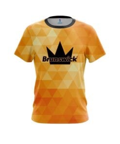 Brunswick Orange Triangle CoolWick Bowling Jersey