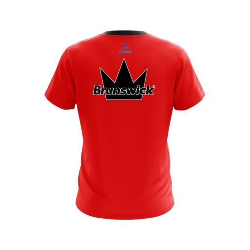 Brunswick Red CoolWick Bowling Jersey - Image 2