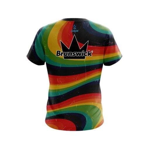 Brunswick Retro Grunge CoolWick Bowling Jersey - Image 2