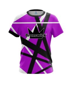 Brunswick Rocker Purple CoolWick Bowling Jersey