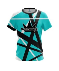 Brunswick Rocker Teal CoolWick Bowling Jersey