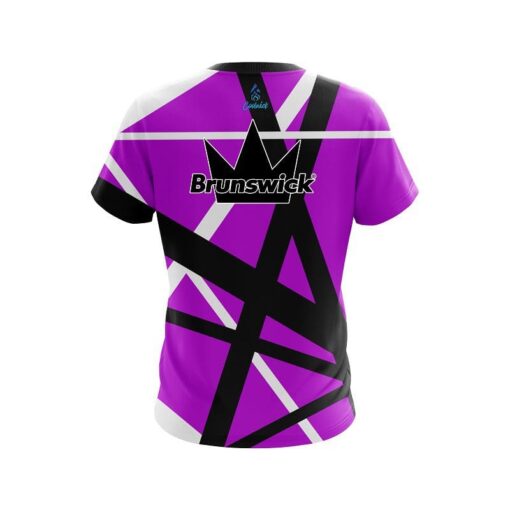Brunswick Rocker Purple CoolWick Bowling Jersey - Image 2