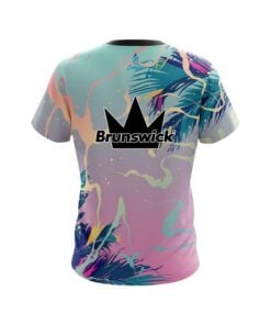 Alternative view of Brunswick  Tropical Ink Splash  CoolWick Bowling Jersey