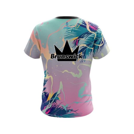 Brunswick  Tropical Ink Splash  CoolWick Bowling Jersey - Image 2