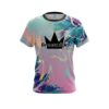 Brunswick  Tropical Ink Splash  CoolWick Bowling Jersey