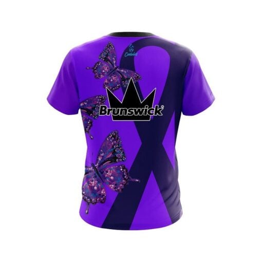 Brunswick Lupus Cancer CoolWick Bowling Jersey - Image 2