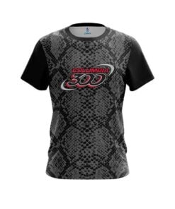 Columbia 300 Snake Skin Black CoolWick Bowling Jersey