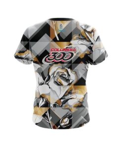 Alternative view of Columbia 300 Gold And Black Rose CoolWick Bowling Jersey