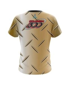 Alternative view of Columbia 300 Gold Diamond Plate CoolWick Bowling Jersey