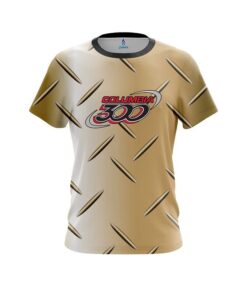 Columbia 300 Gold Diamond Plate CoolWick Bowling Jersey