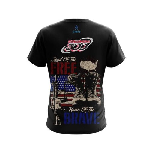 Columbia 300 Land Of The Free CoolWick Bowling Jersey - Image 2