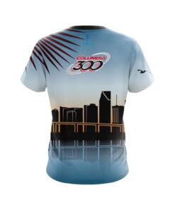Alternative view of Columbia 300 Miami Skyline CoolWick Bowling Jersey