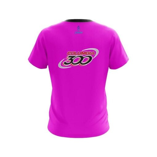 Columbia 300 Pink  CoolWick Bowling Jersey - Image 2