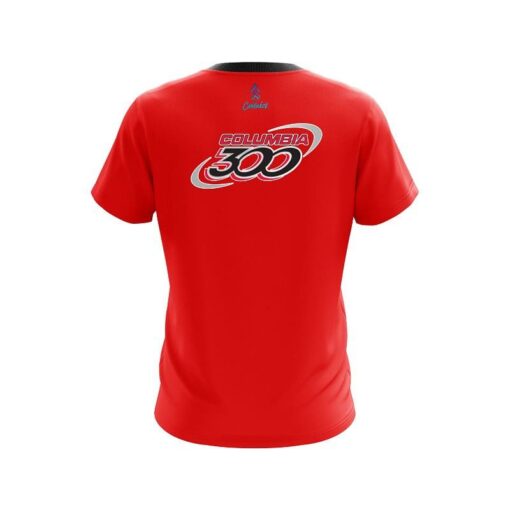 Columbia 300 Red CoolWick Bowling Jersey - Image 2