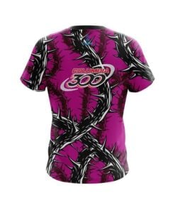 Alternative view of Columbia 300 Rock And Roll Pink Thorns CoolWick Bowling Jersey