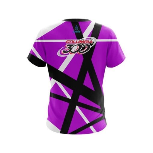 Columbia 300 Rocker Purple CoolWick Bowling Jersey - Image 2